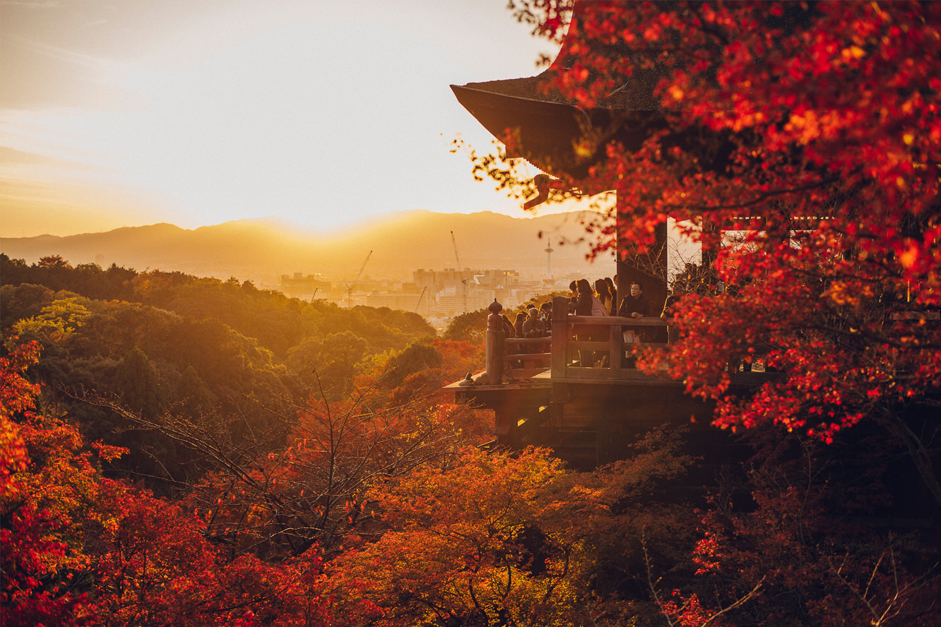 THE HINOKI WOODEN STAGE OF KIYOMIZU