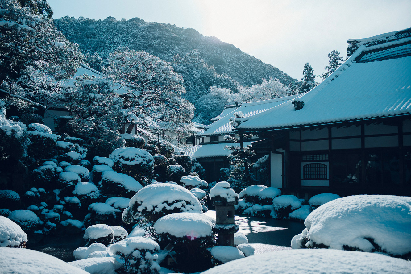 清水寺の冬の風景